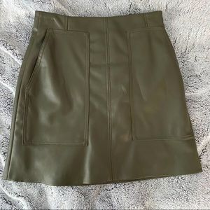 H&M Faux Leather Skirt